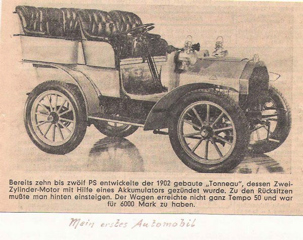 Mein erstes Automobil