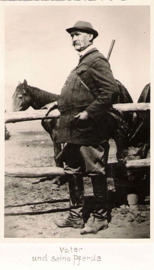 Vater und seine Pferde